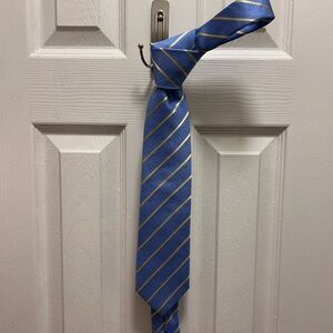Charles Tyrwhitt Blue and Gold Striped Tie